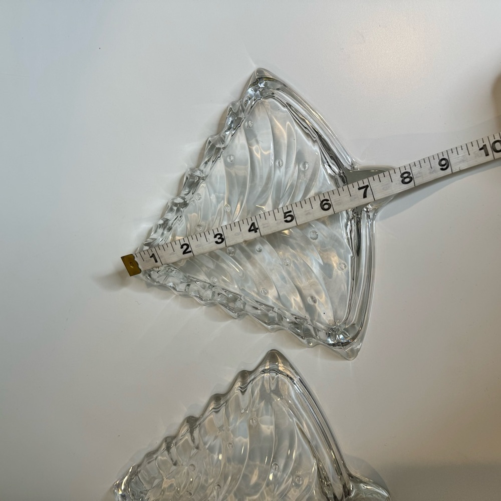 Crystal Christmas Tree Dish set of 2 - Picture 3 of 4